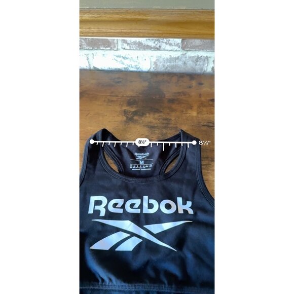Reebok Womens Black Sports Bra Medium - Picture 13 of 13